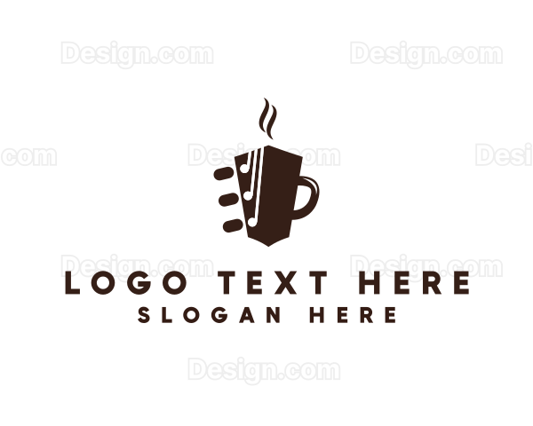 Coffee Mug Guitar Logo