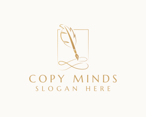 Elegant Quill Pen logo design