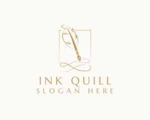 Elegant Quill Pen logo design