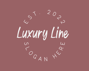 Luxury Handwritten Style logo design