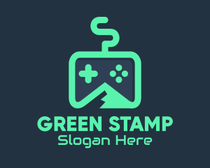 Green Mountain Gamepad logo design