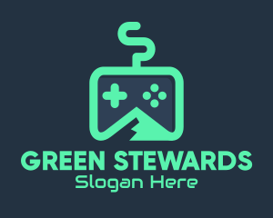 Green Mountain Gamepad logo design