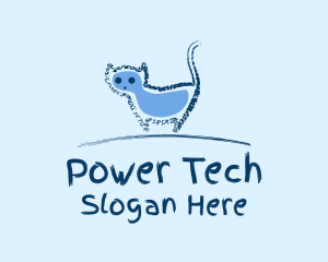 Blue Cat Doodle  logo