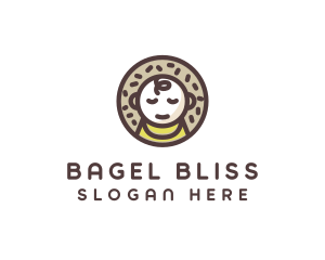 Bagel Baby Food logo design