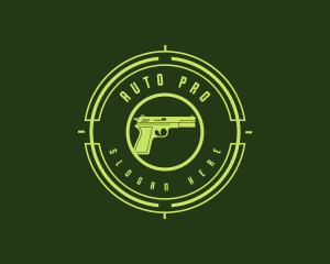 Military Gun Target Logo