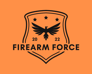 Army Eagle Shield logo design