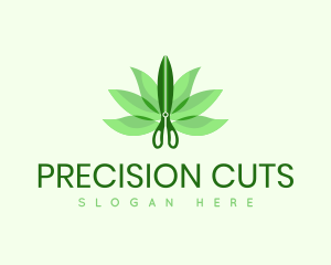 Lotus Scissors Salon logo design