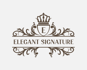 Elegant Regal Shield logo design