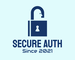 Locksmith Security Padlock logo design