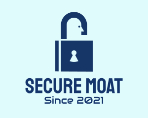 Locksmith Security Padlock logo design