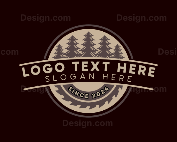 Sawmill Tree Woodwork Logo