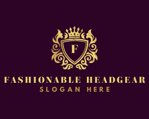 Shield Luxury Crown logo design