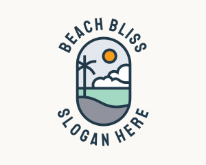 Summer Beach Vacation  logo design