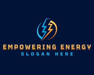 Voltage Lightning Energy logo design