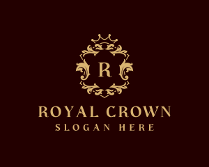 Royal Ornament Crown logo design