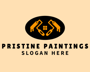 Painting Paint Roller Window logo design