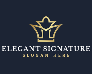 Premium Elegant Crown logo design