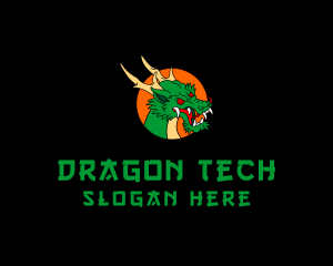 Angry Dragon Gamer logo design