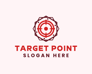 Target Bullseye Crosshair logo design