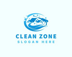 Power Washing Hygiene Maintenance logo design