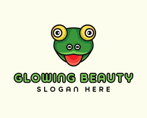 Cartoon Frog Toad Logo