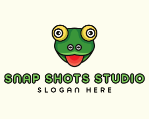 Cartoon Frog Toad Logo