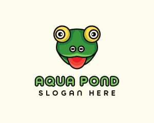 Cartoon Frog Toad logo