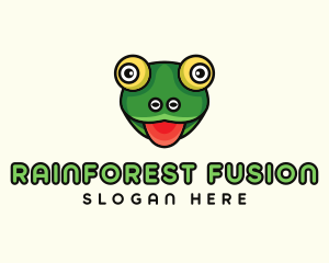 Cartoon Frog Toad logo