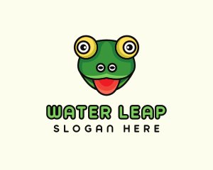 Cartoon Frog Toad logo