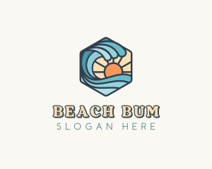 Ocean Waves Resort logo design