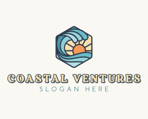 Ocean Waves Resort logo design