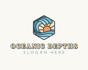 Ocean Waves Resort logo design