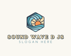 Ocean Waves Resort logo design