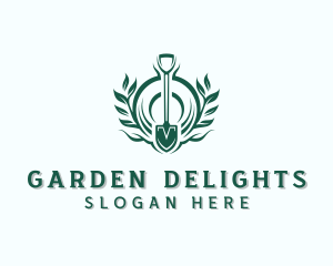 Shovel Tree Planting logo design