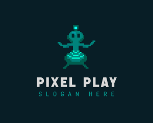 Alien Pixel Video Game logo