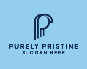 Generic Minimalist Linear Letter P  logo design