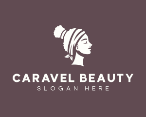 Headband Hairstyle Beauty logo design