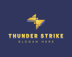 Thunder Bolt Spark logo design