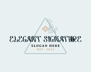 Elegant Triangle Business Brand logo design