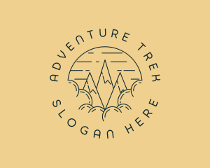 Peak Mountain Adventure logo design