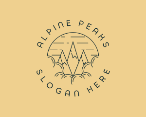 Peak Mountain Adventure logo design