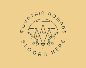 Peak Mountain Adventure logo design