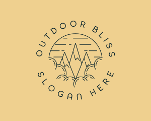 Peak Mountain Adventure logo design