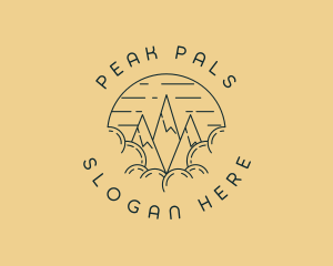 Peak Mountain Adventure logo design