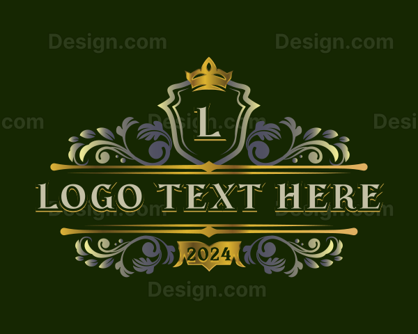 Elegant Shield Ornamental Logo