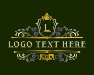 Elegant Shield Ornamental logo