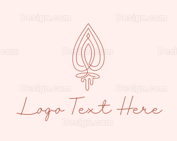 Red Vulva Monoline Logo