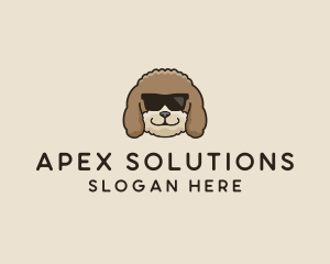 Fluffy Cool Pet Dog logo design