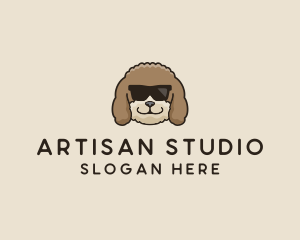 Fluffy Cool Pet Dog logo design