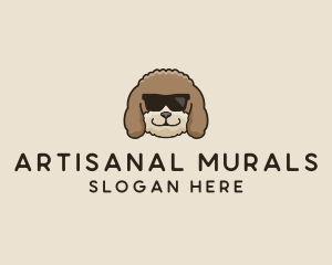 Fluffy Cool Pet Dog logo design